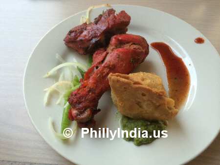 Saffron Tandoori Chicken, Samosa