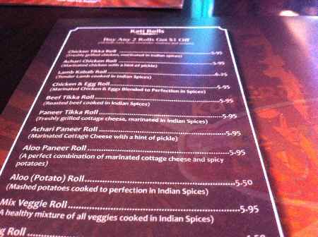 Spice End Kati Rolls