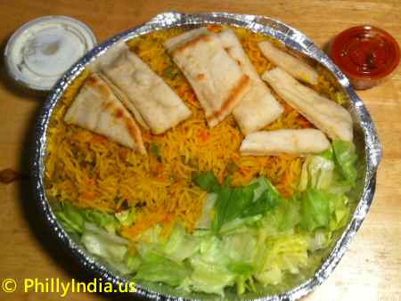 Vegetable Biryani in Philadelphia image © PhillyIndia.us